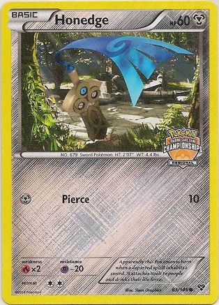 [PKM] Honedge (83/146) (Regional Championship Promo) [XY: Base Set]