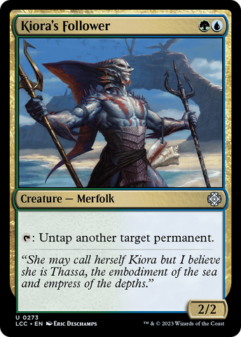 {C} Kiora's Follower [The Lost Caverns of Ixalan Commander][LCC 273]