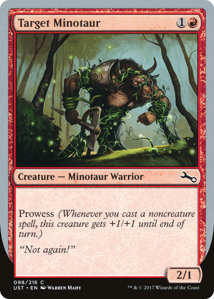 {C} Target Minotaur (Vine Art) [Unstable][UST 98D] - Misty Mountain Games