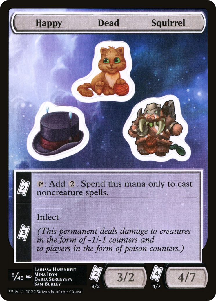 {C} Happy Dead Squirrel [Unfinity Stickers][SUNF 008]