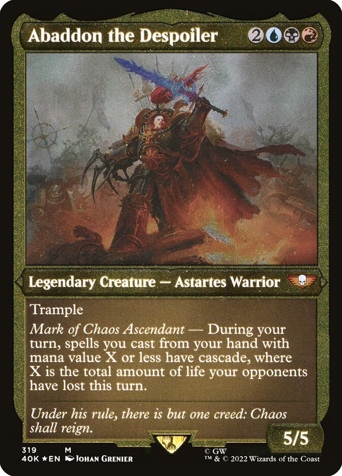 {R} Abaddon the Despoiler [Universes Beyond: Warhammer 40,000][40K 002]