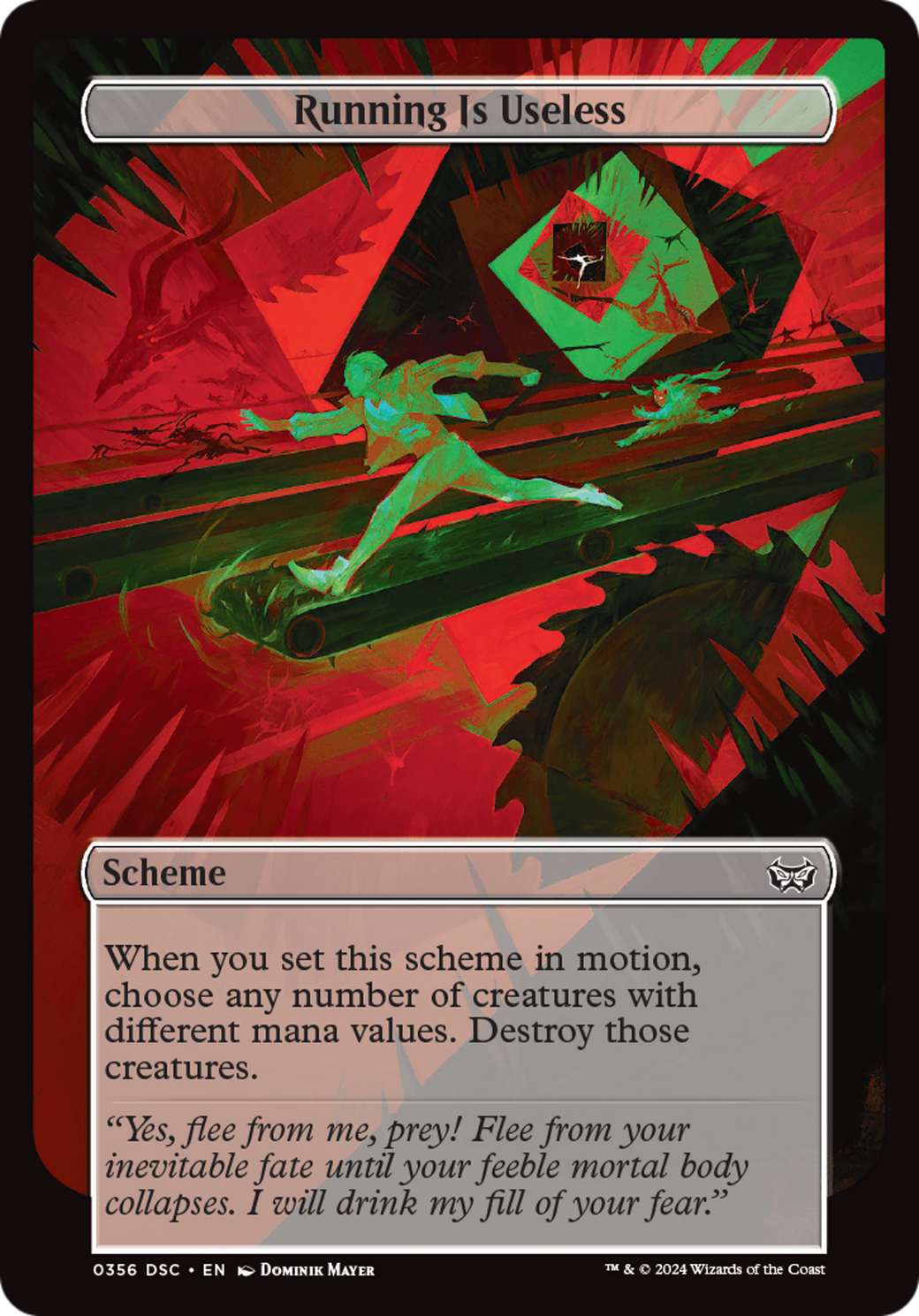 {C} Running Is Useless [Duskmourn: House of Horror Commander][DSC 356]