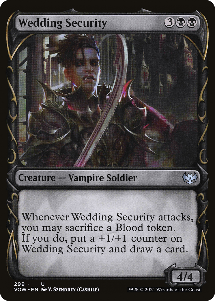 {C} Wedding Security (Showcase Fang Frame) [Innistrad: Crimson Vow][VOW 299]