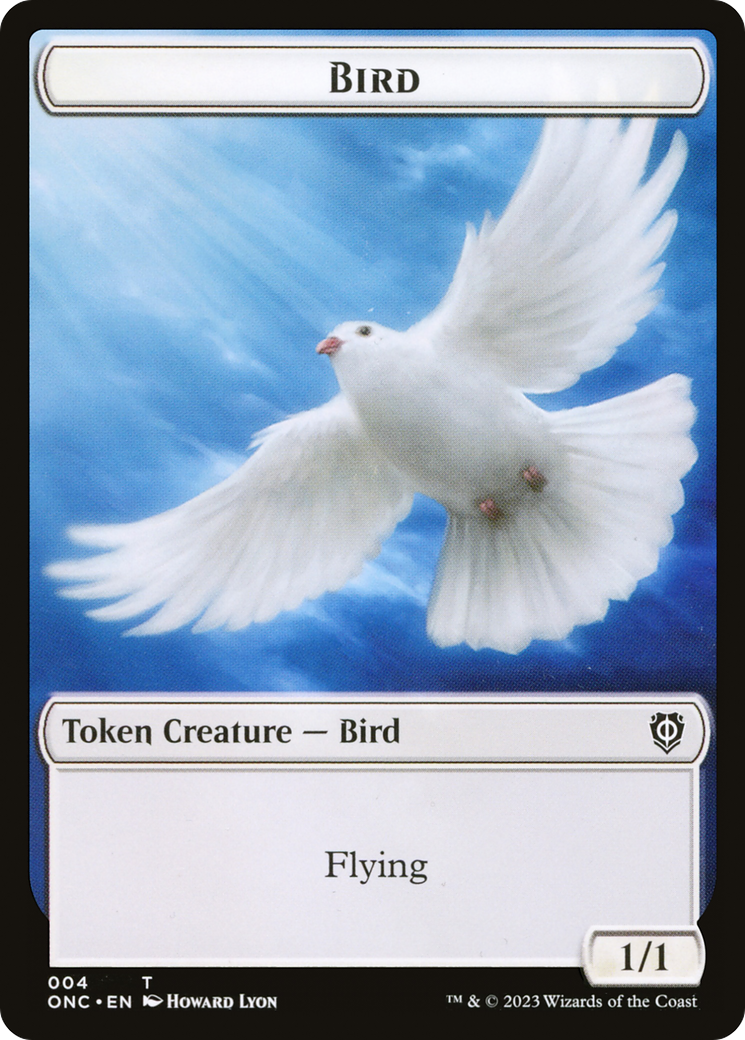 {T} Bird // Cat Double-Sided Token [Phyrexia: All Will Be One Commander][TONC 004]