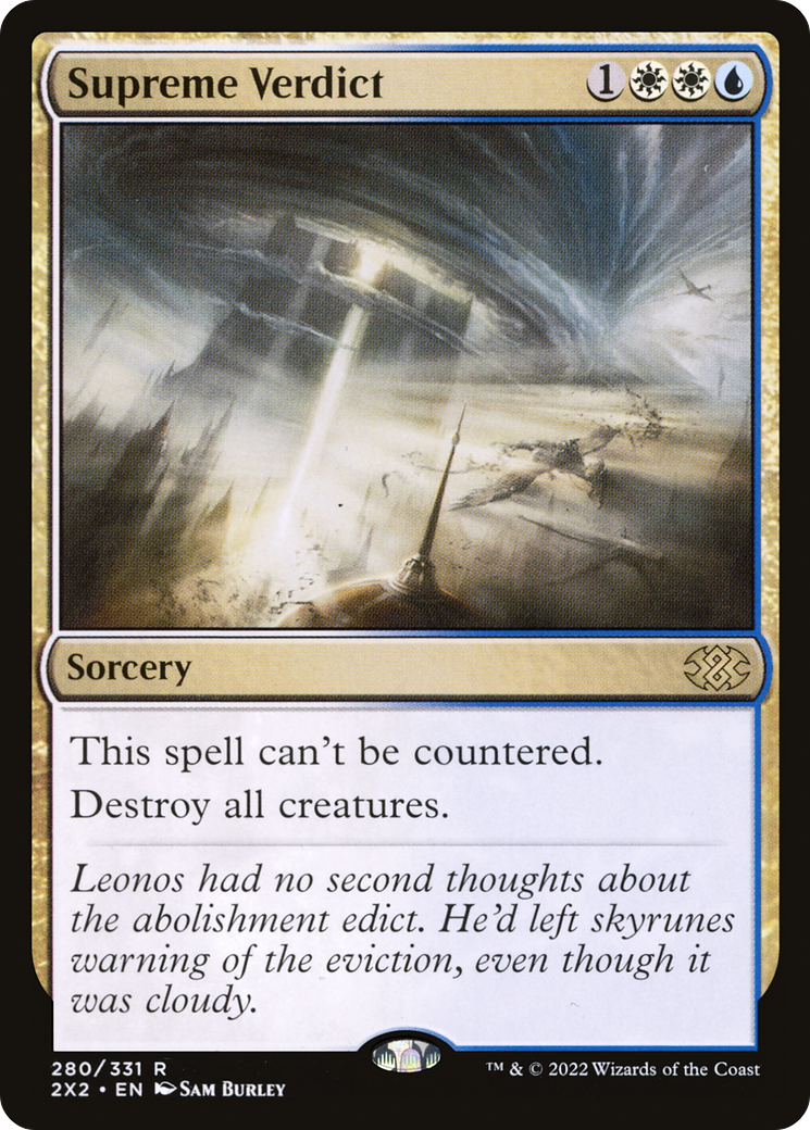 {R} Supreme Verdict [Double Masters 2022][2X2 280]