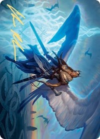 {A} Righteous Valkyrie Art Card (Gold-Stamped Signature) [Kaldheim Art Series][GS AKHM 006]