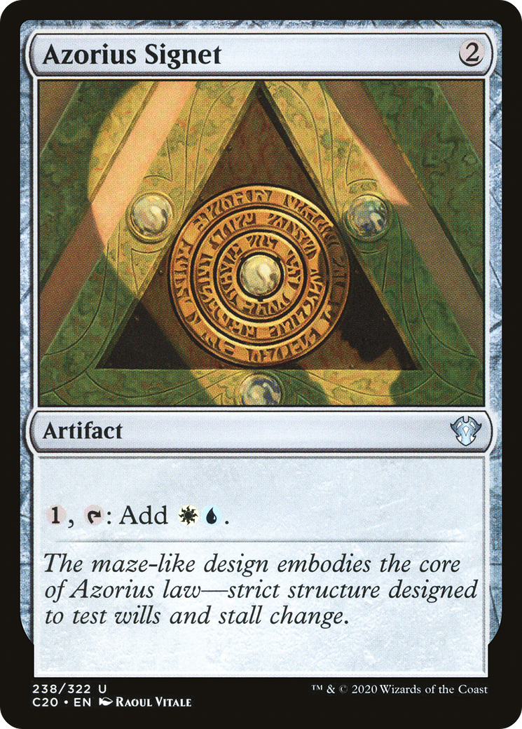 {C} Azorius Signet [Commander 2020][C20 238]