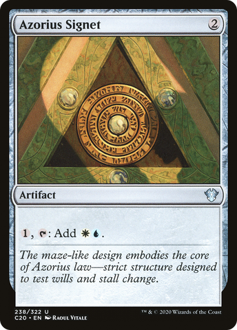 {C} Azorius Signet [Commander 2020][C20 238]