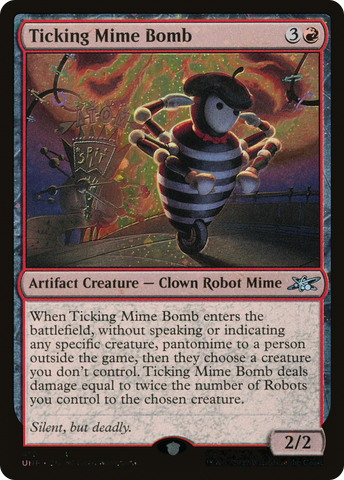 {C} Ticking Mime Bomb (Galaxy Foil) [Unfinity][UNF 410]