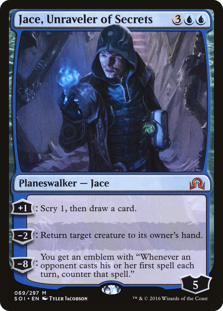 {R} Jace, Unraveler of Secrets [Shadows over Innistrad][SOI 069] - Misty Mountain Games