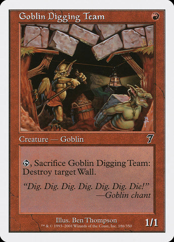 {C} Goblin Digging Team [Seventh Edition][7ED 186]