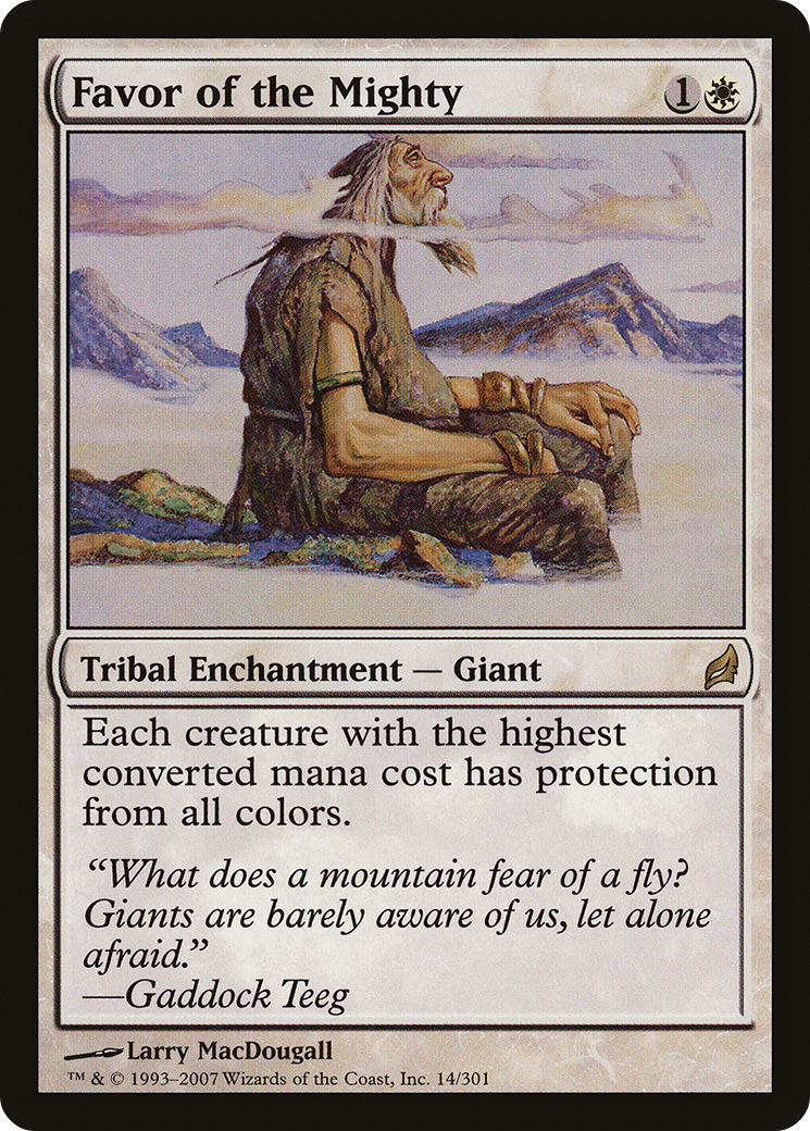 {R} Favor of the Mighty [Lorwyn][LRW 014] - Misty Mountain Games