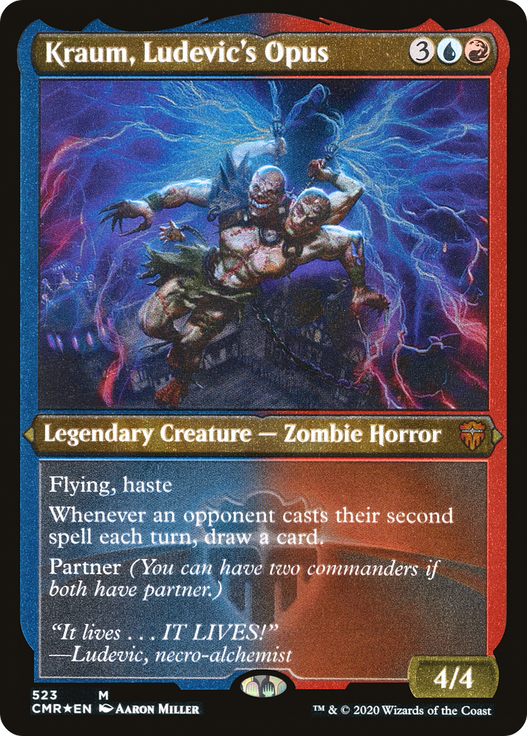 {R} Kraum, Ludevic's Opus (Etched) [Commander Legends][CMR 523]