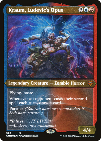 {R} Kraum, Ludevic's Opus (Etched) [Commander Legends][CMR 523]