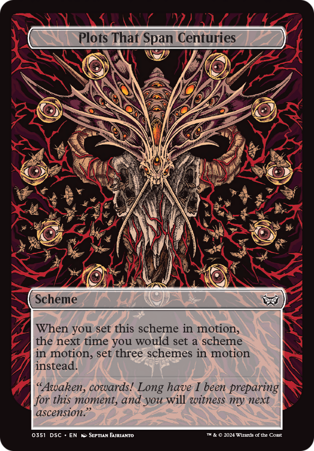 {C} Plots That Span Centuries (Full Art) [Duskmourn: House of Horror Commander][DSC 351]