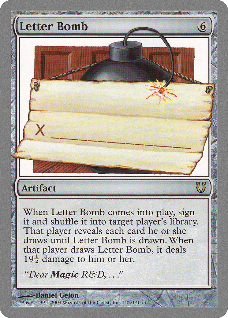 {R} Letter Bomb [Unhinged][UNH 122] - Misty Mountain Games