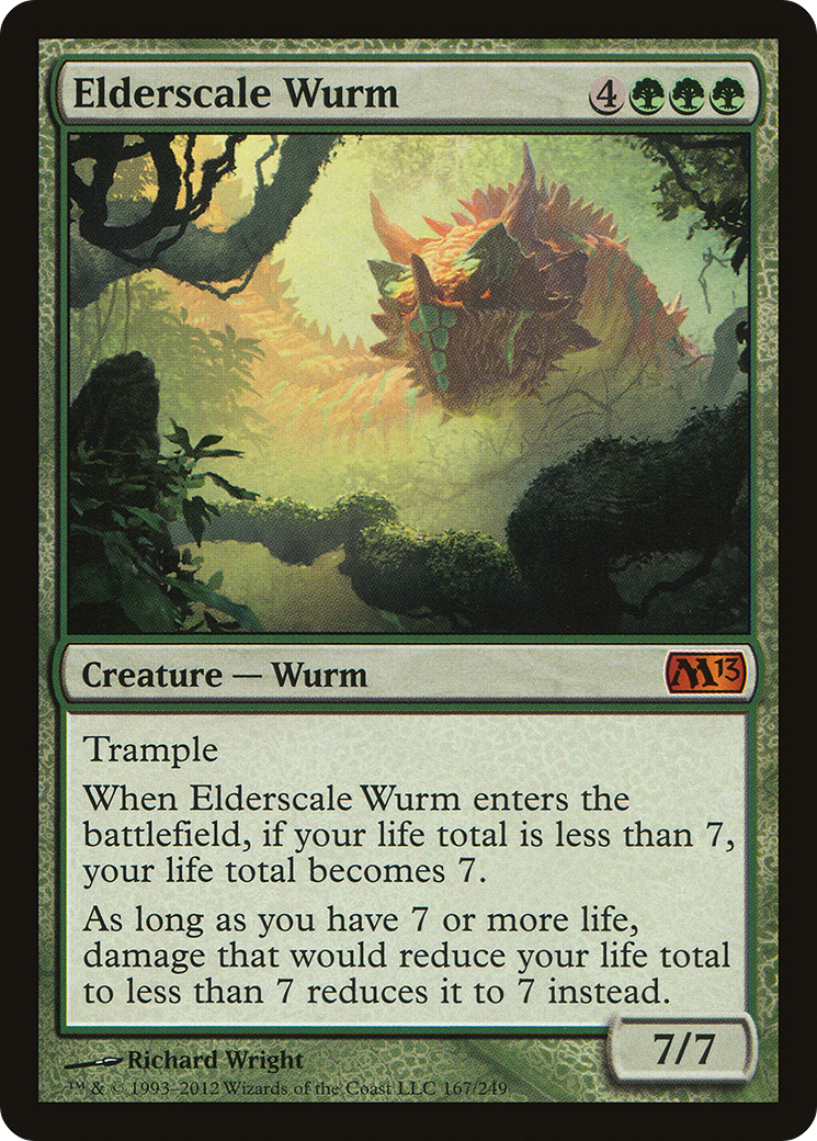 {R} Elderscale Wurm [Magic 2013][M13 167]