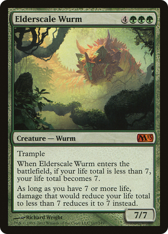 {R} Elderscale Wurm [Magic 2013][M13 167]