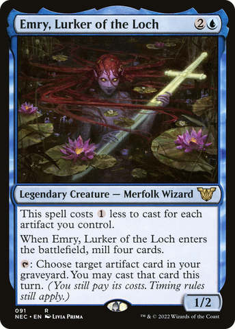 {R} Emry, Lurker of the Loch [Kamigawa: Neon Dynasty Commander][NEC 091]