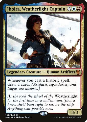 {R} Jhoira, Weatherlight Captain [Dominaria Prerelease Promos][PR DOM 197]