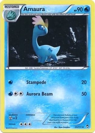 [PKM-R] Amaura (25/111) (Cosmos Holo) [XY: Furious Fists]