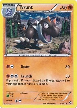[PKM-R] Tyrunt (61/111) (Cosmos Holo) [XY: Furious Fists]