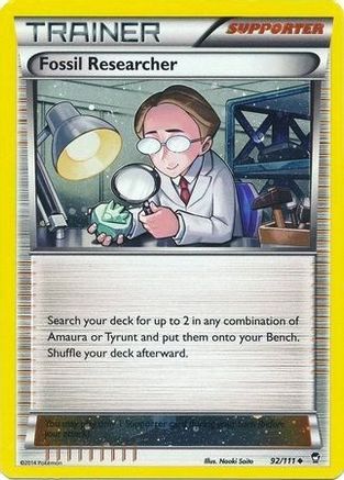 [PKM] Fossil Researcher (92/111) (Cosmos Holo) [XY: Furious Fists]