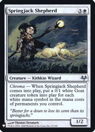 {@@LIST} Springjack Shepherd [LIST 15/180]  Foil