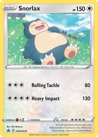 [PKM-R] Snorlax (SWSH032) [Sword & Shield: Black Star Promos]