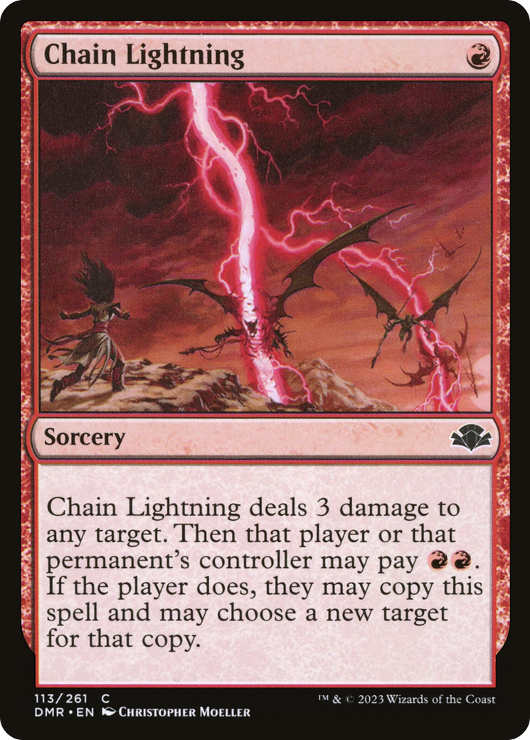 {C} Chain Lightning [Dominaria Remastered][DMR 113]