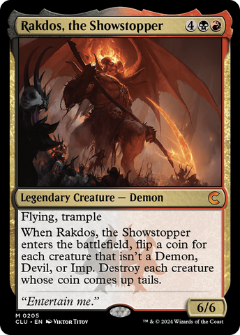{R} Rakdos, the Showstopper [Ravnica: Clue Edition][CLU 205]