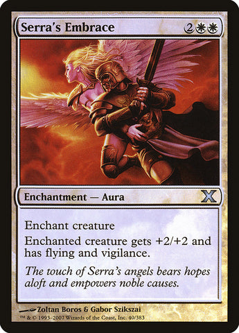 {C} Serra's Embrace (Premium Foil) [Tenth Edition][FP 10E 040]