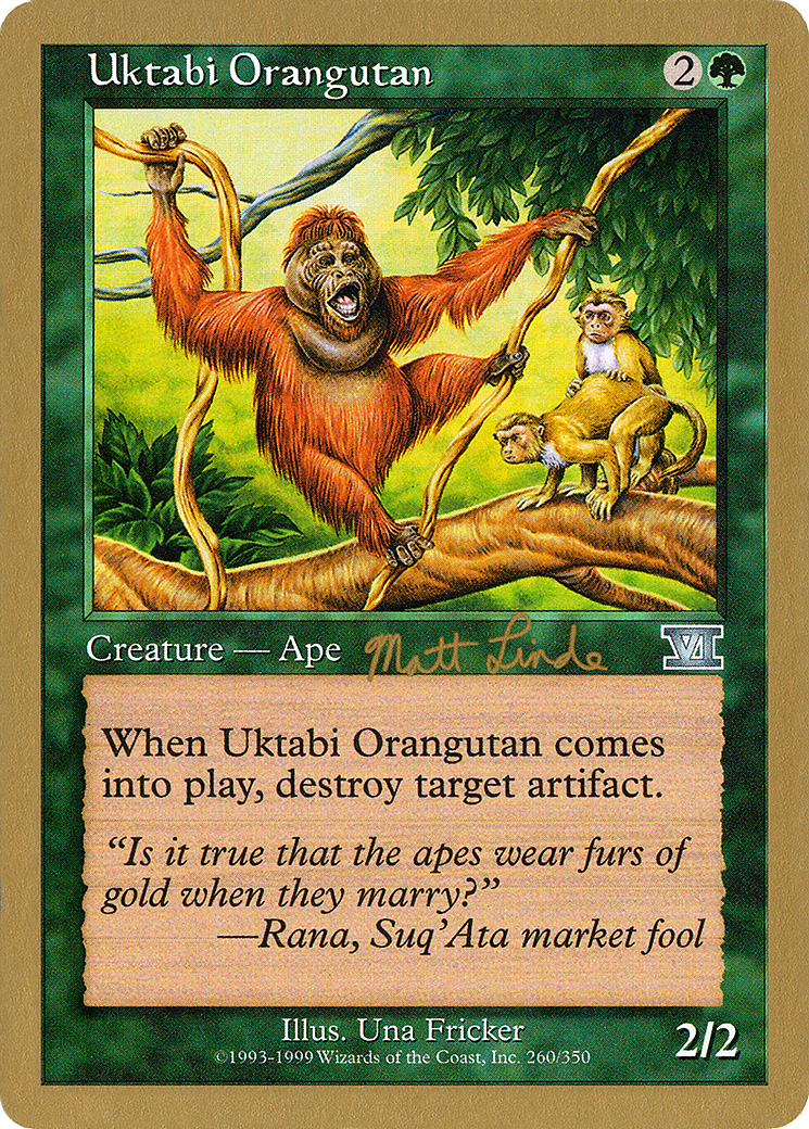 {C} Uktabi Orangutan (Matt Linde) [World Championship Decks 1999][GB WC99 ML260]