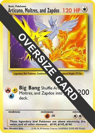 [PKM JUM} Articuno, Moltres, and Zapdos (Jumbo Card) [Miscellaneous Cards & Products]