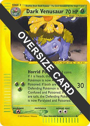 [JUM PKM-R] Dark Venusaur (7) (Jumbo Card) [Best of Promos]