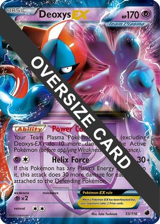 [JUM PKM-R] Deoxys EX (53/116) (Jumbo Card) [Black & White: Plasma Freeze]