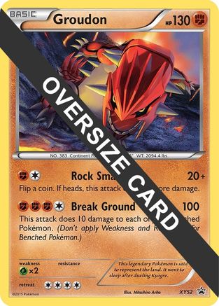 [JUM PKM-R] Groudon (XY52) (Jumbo Card) [XY: Black Star Promos]