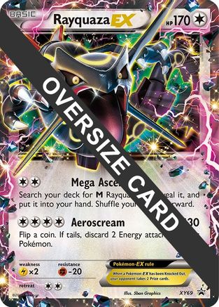 [JUM PKM-R] Rayquaza EX (XY69) (Jumbo Card) [XY: Black Star Promos]