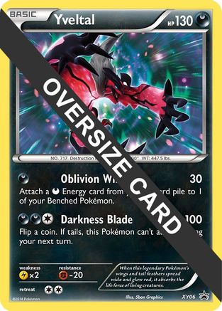 [JUM PKM-R] Yveltal (XY06) (Jumbo Card) [XY: Black Star Promos]