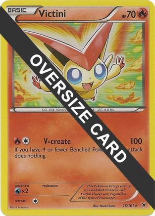 [JUM PKM-R] Victini (15/101) (Jumbo Card) [Black & White: Noble Victories]