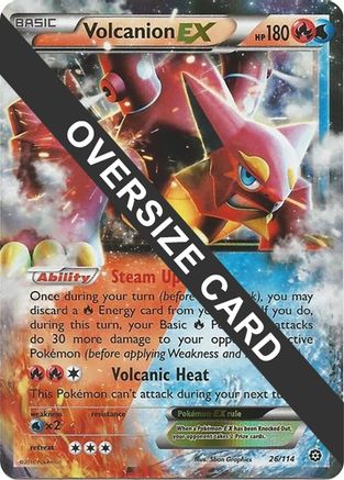 [JUM PKM-R] Volcanion EX (26/114) (Jumbo Card) [XY: Steam Siege]