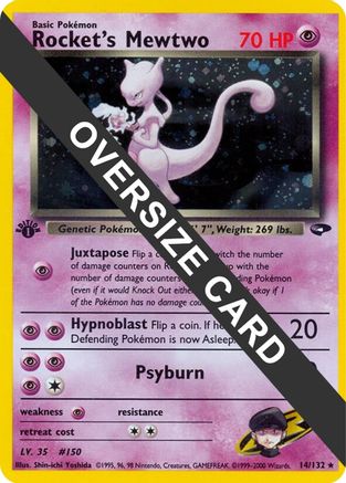 [JUM PKM-R] Rocket's Mewtwo (8) (Jumbo Card) [Best of Promos]