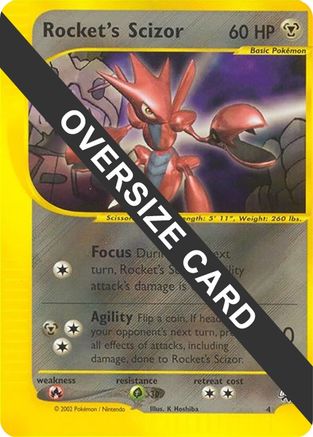 [JUM PKM-R] Rocket's Scizor (4) (Jumbo Card) [Best of Promos]