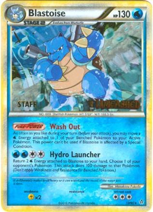 [PKM-R] Blastoise (13/95) (Staff Prerelease Promo) [HeartGold & SoulSilver: Black Star Promos]
