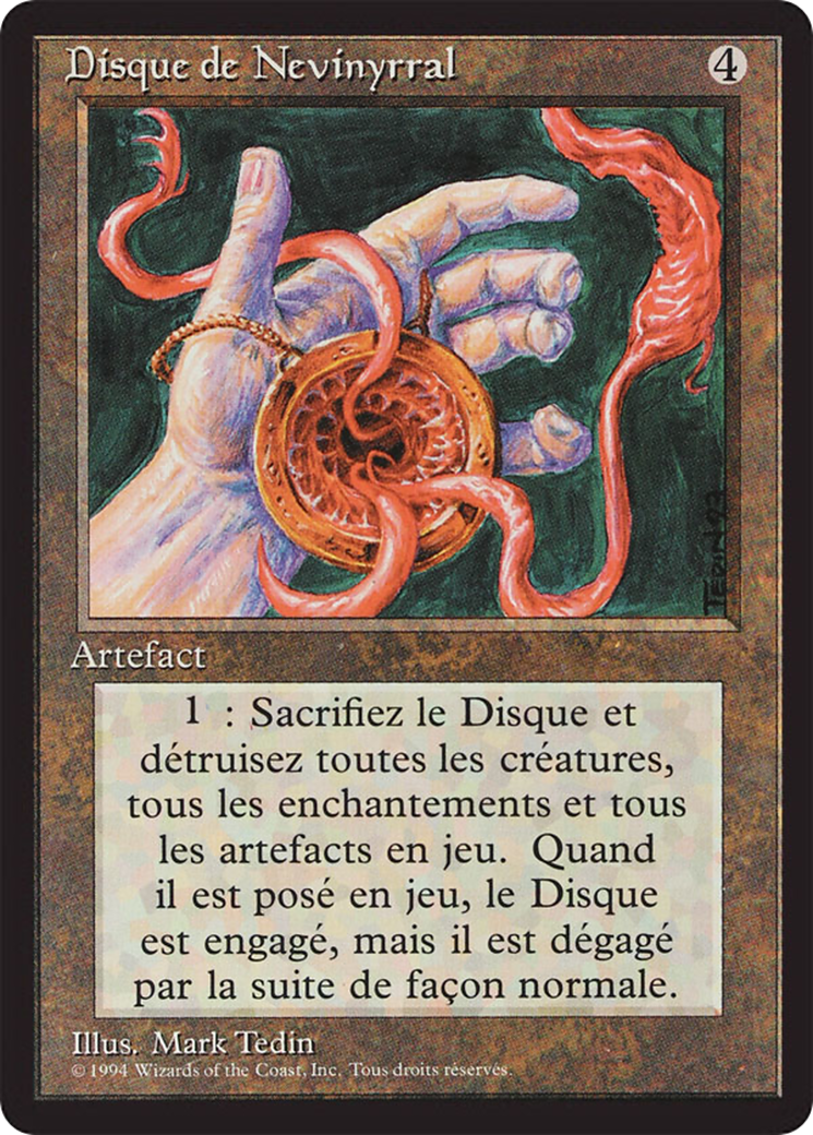 {F} Nevinyrral's Disk [Foreign Black Border][FBB 3ED 267]