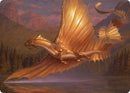 {A} Adult Gold Dragon Art Card [Dungeons & Dragons: Adventures in the Forgotten Realms Art Series][AAFR 058]
