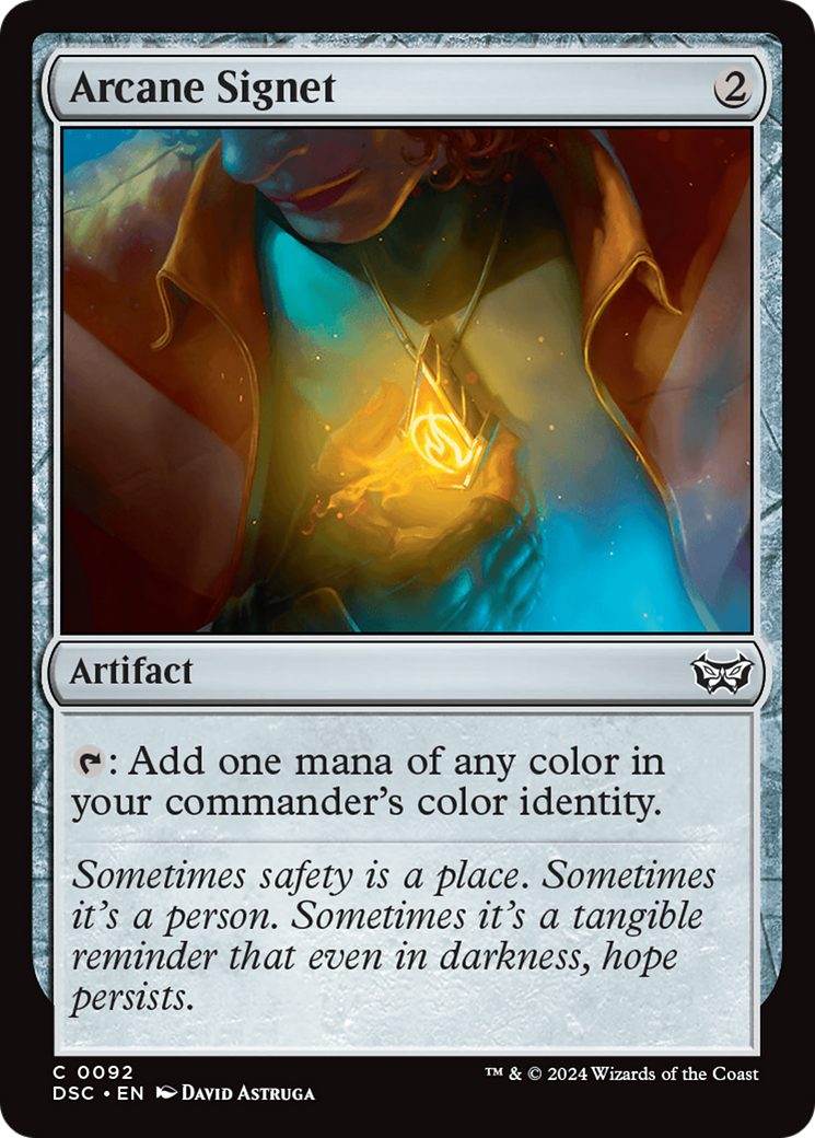 {C} Arcane Signet [Duskmourn: House of Horror Commander][DSC 092]