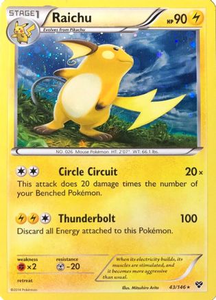 [PKM] Raichu (43/146) (Cosmos Holo) (Blister Exclusive) [XY: Base Set]