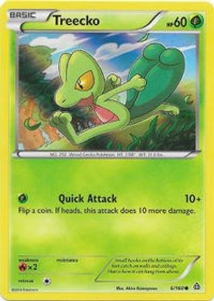 [PKM] Treecko (6/160) (Sheen Holo) [XY: Primal Clash]