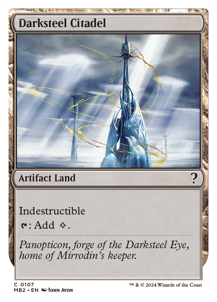 {C} Darksteel Citadel (White Border) [Mystery Booster 2][MB2 107]